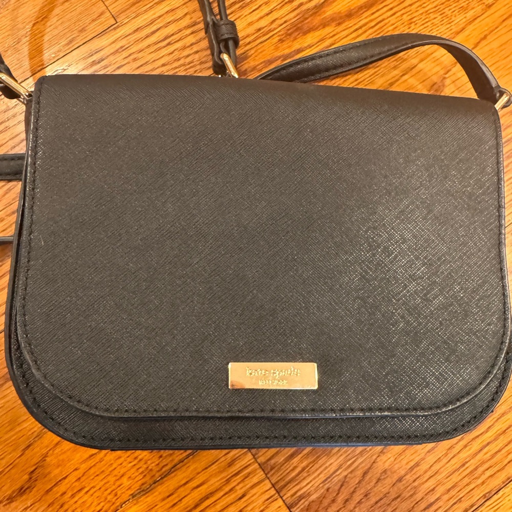 Kate Spade Black Saffiano Crossbody Bag